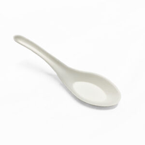 14cm Disposable Sugarcane Spoon - Chinese Style (1000pcs)