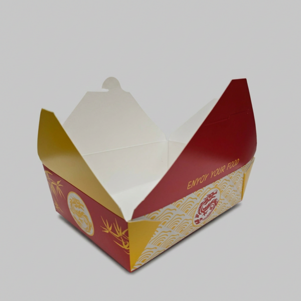 Dragon Print Food Box - VIP 4 / 2000ml (200pcs)