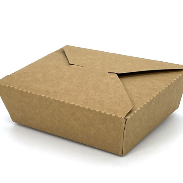 Kraft Paper Takeaway Food Container (1080ml) (200 sets)