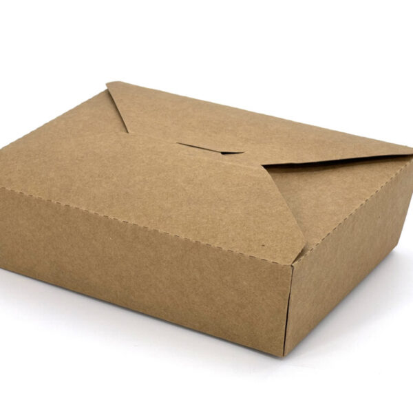 Kraft Paper Takeaway Food Container (2000ml)