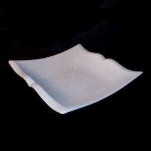 25.4cm / 10" Wavy Square Plate (Vitrified)