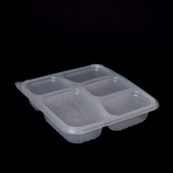 1000ml 5 Compartment Square Food Container