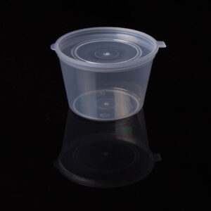 100ml (4oz) Sauce Cup with Lid Attached (500pcs)