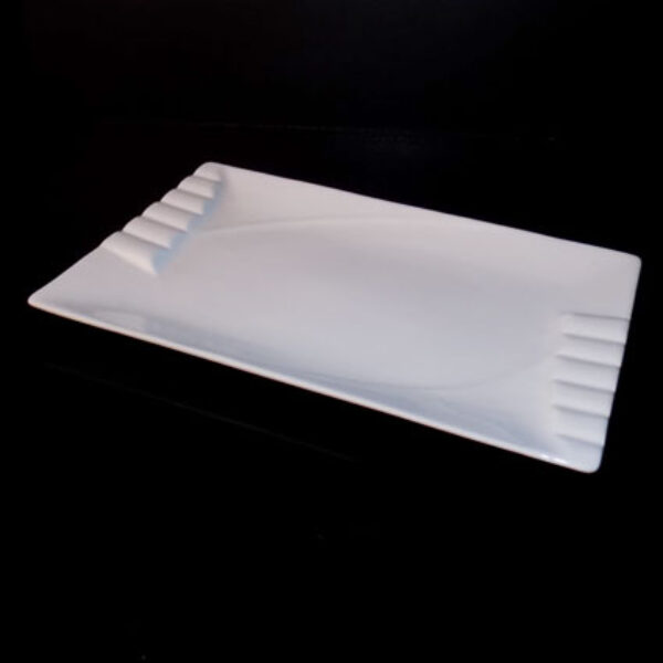 30.5cm / 12" Rectangular Plate (Vitrified)