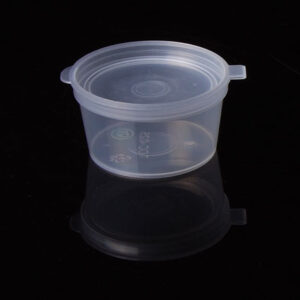 30ml (1oz) Sauce Cup with Lid Attached (1000 sets)