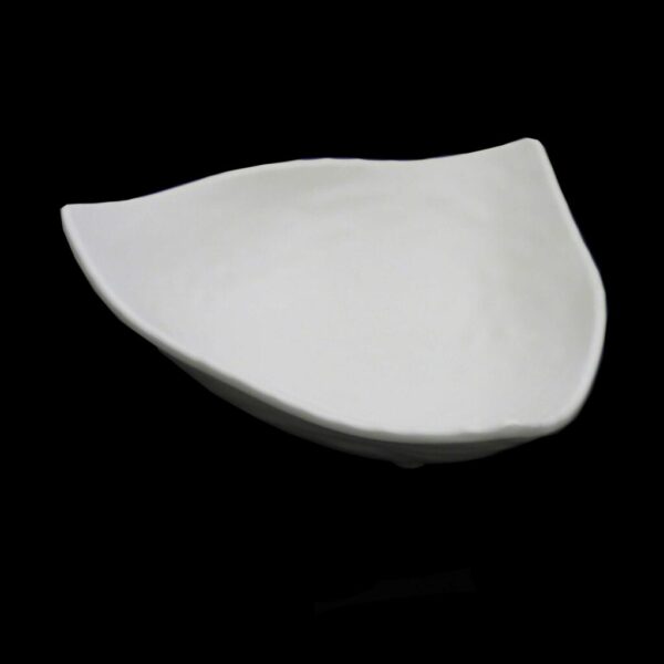 17.8cm / 7" White Plastic Tri-Bowl