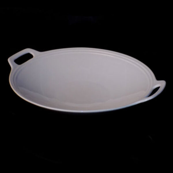 22.9cm / 9" Round Plate with Handles (Vitrified)