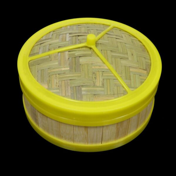 Bamboo Steamer Set with Plastic Rim (7")