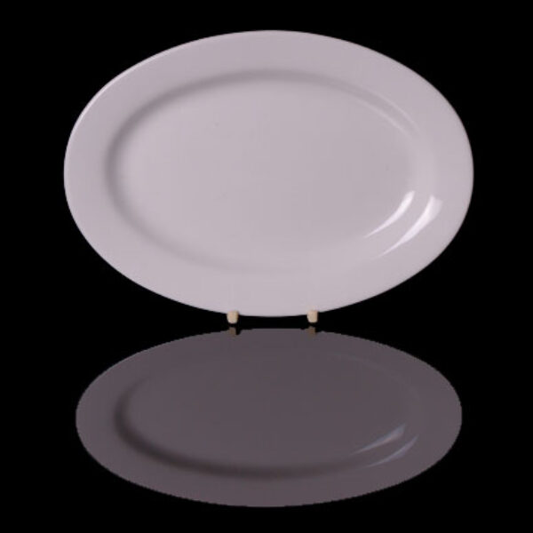 Cameo Oval Rimmed Plate (26cm / 10.25")