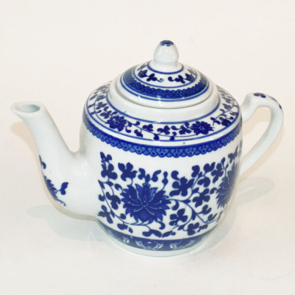 Ceramic Tea Pot - Blue Flowers
