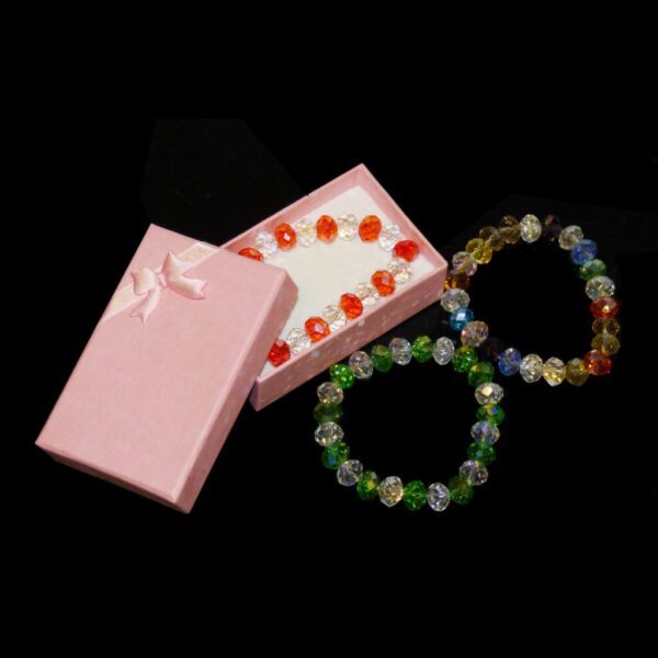 Crystal Bracelet, Assorted Colours (10pcs)