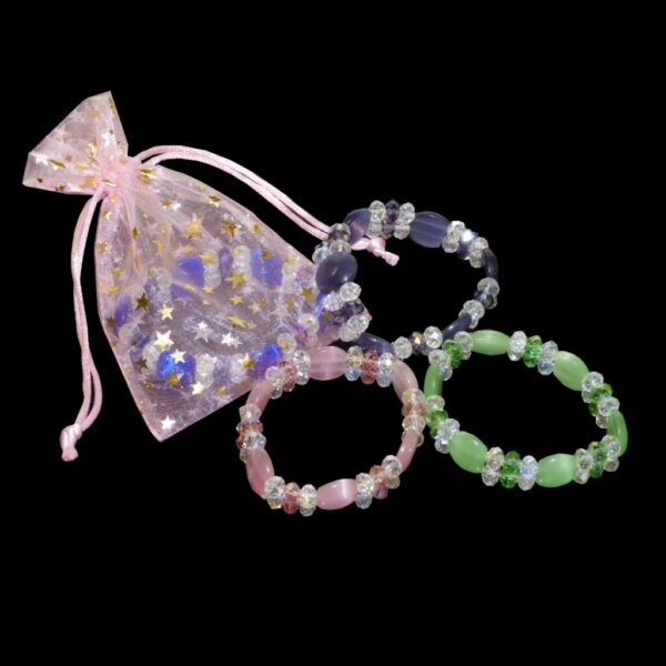 Crystal/Bead Bracelet, Assorted Colours (10pcs)