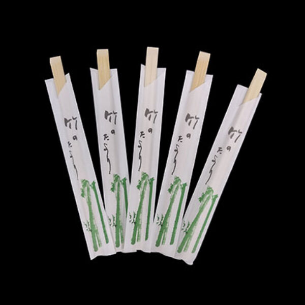 Disposable Bamboo Chopsticks, 21cm, Open End (Green) (1000pairs)