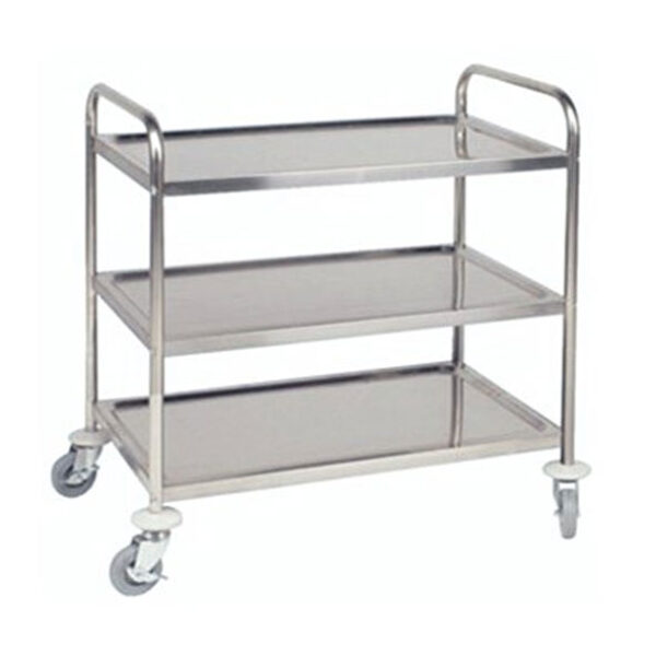 Stainless Steel 3 Tier Service Trolley