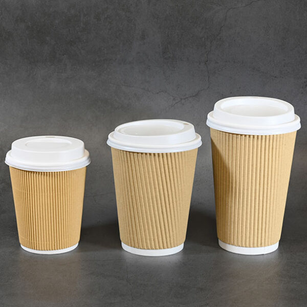 Kraft Double Wall Disposable Coffee Cup ( Lids sold Separately )