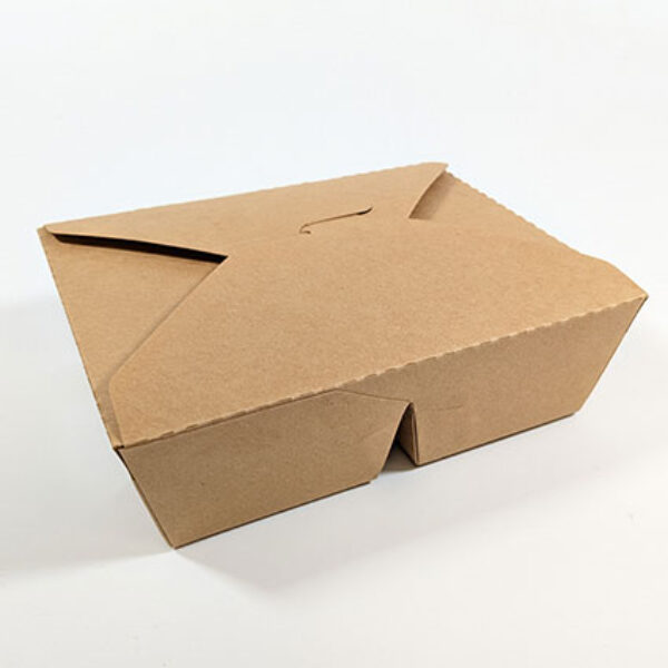 2 Compartment Kraft Paper Takeaway Food Container (1000ml) (200 sets)