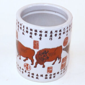 Large Ceramic Pen Holder - Ox