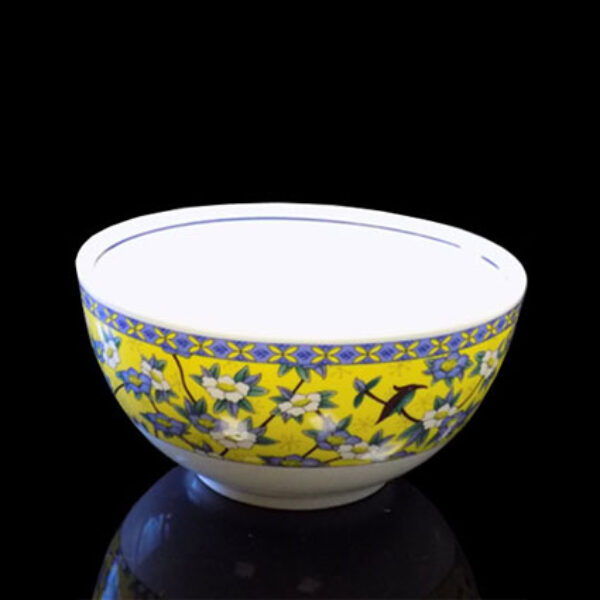 Oriental Style Yellow Pattern Bowl (15.2cm / 6")