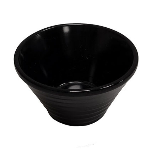 7.6cm / 3" Black Plastic Round Sauce Pot (10pcs) @ £0.85 + vat each