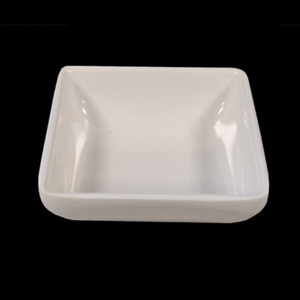 7cm / 2.75" White Plastic Square Sauce Dish (10pcs) @ £0.80 + vat each