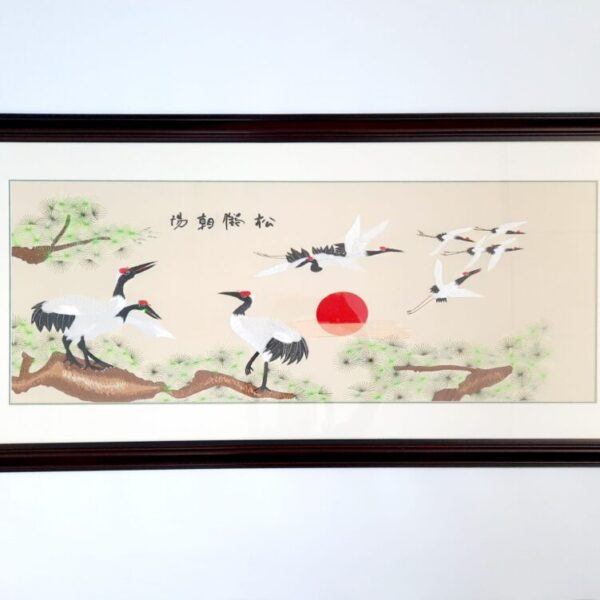Cranes and Pine Tree 松鶴朝陽