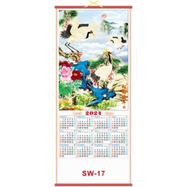 (SW17) Wall Scroll Calendar - Thriving - From £0.72 Each