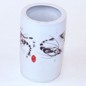 Small Ceramic Pen Holder - Shrimps