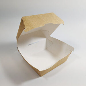 Disposable Kraft Burger Box (500 sets)