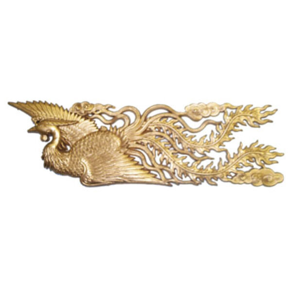 Gold Phoenix Plastic Decoration