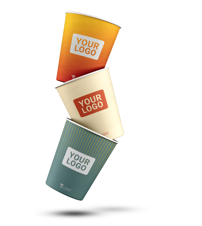 Branded paper cups