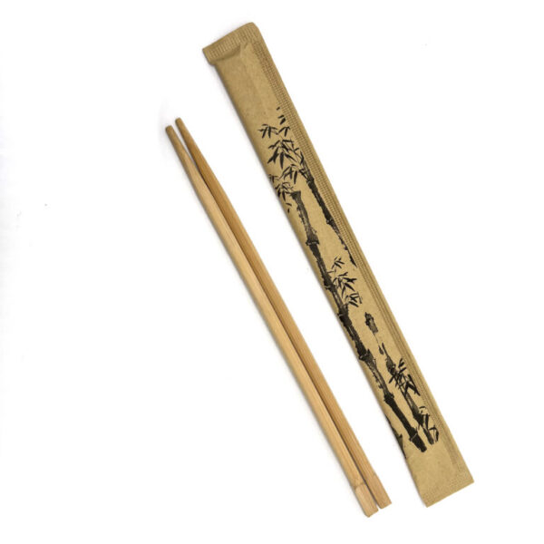 Disposable Bamboo Chopsticks, Kraft Paper (1000pairs)