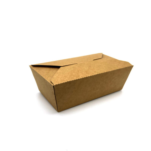 Kraft Paper Takeaway Food Container 1000ml (200pcs/ctn)