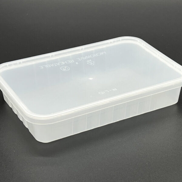 500cc Freezer Grade Plastic Rectangular Container, (250 sets)