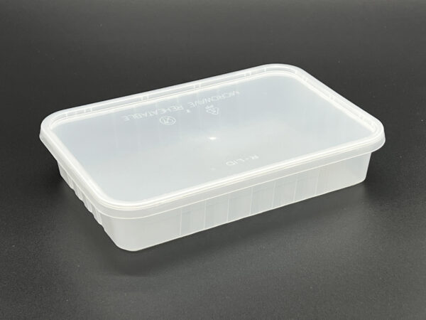 500cc Freezer Grade Plastic Rectangular Container, (250 sets)