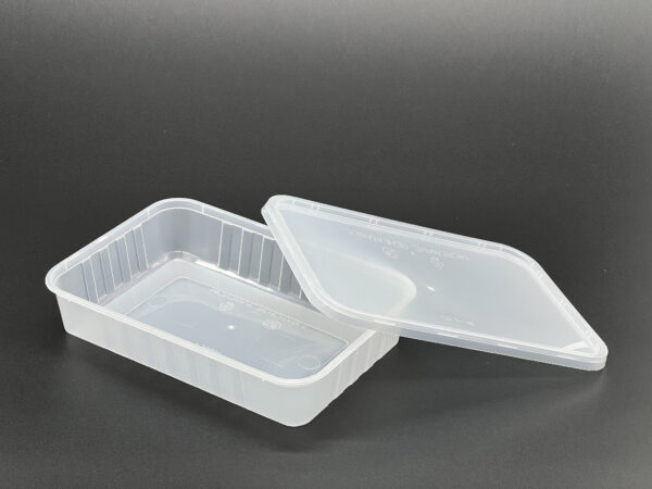 500cc Freezer Grade Plastic Rectangular Container, (250 sets) - Image 2