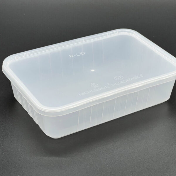 680cc Freezer Grade Plastic Rectangular Container, (250 sets)