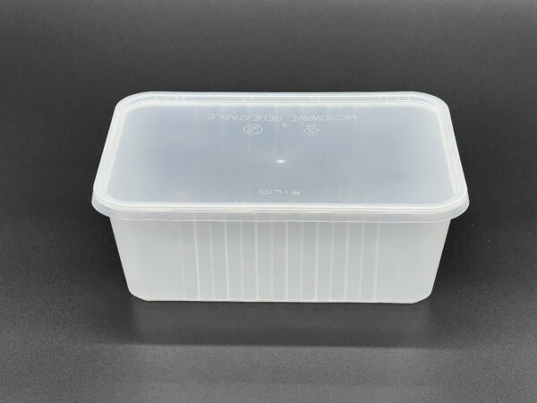 1000cc Freezer Grade Plastic Rectangular Container, (250 sets) - Image 4