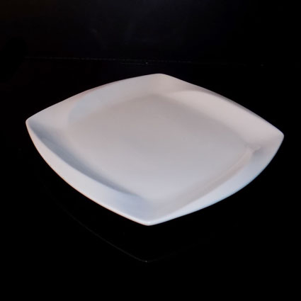 25.4cm / 10" Square Plate (Vitrified) (2pcs) @ ?4.80 + vat each