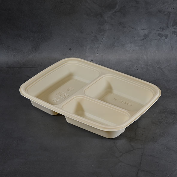 3 Compartment biodegradable food container (100 sets) - Image 4