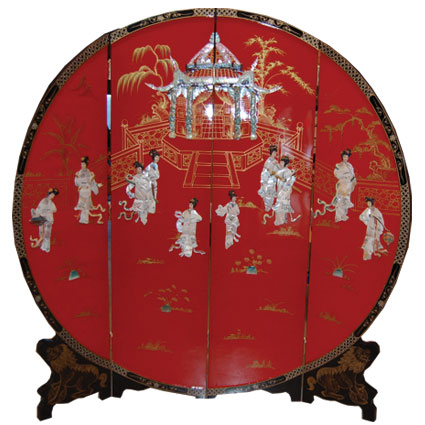 4 Panel Round Screen (Red, Women)
