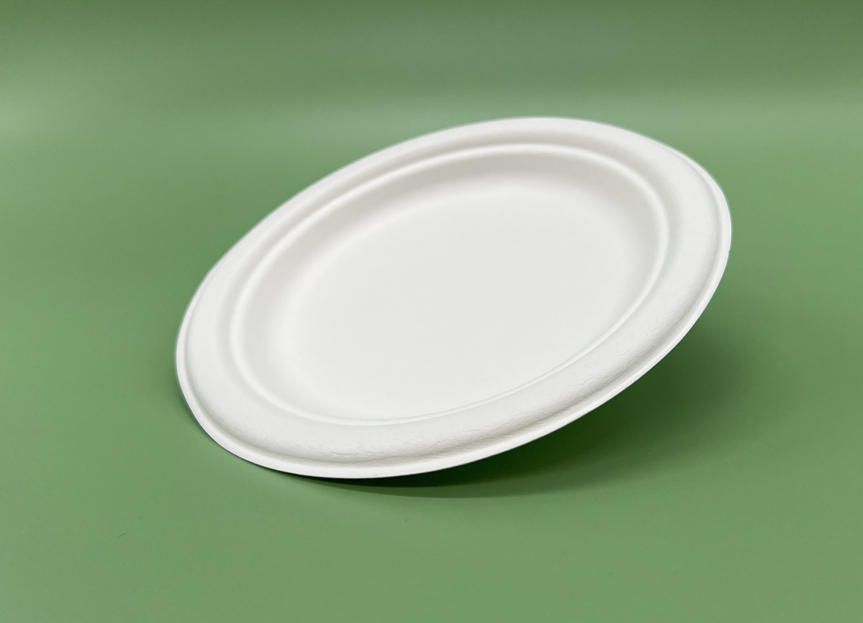 Bagasse 7"/18 cm Round Plate - 500 pcs/ctn - Image 2