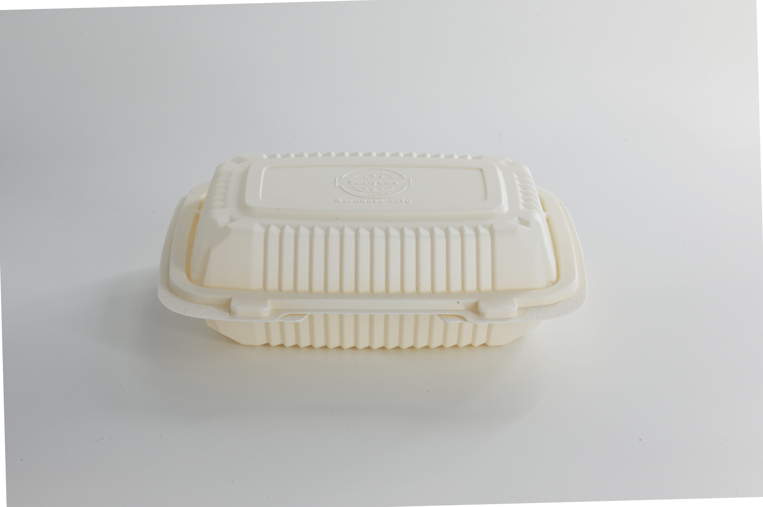 (BIO-D) Corn Starch Clamshell Container 1000ml, 200pcs/ctn - Image 2
