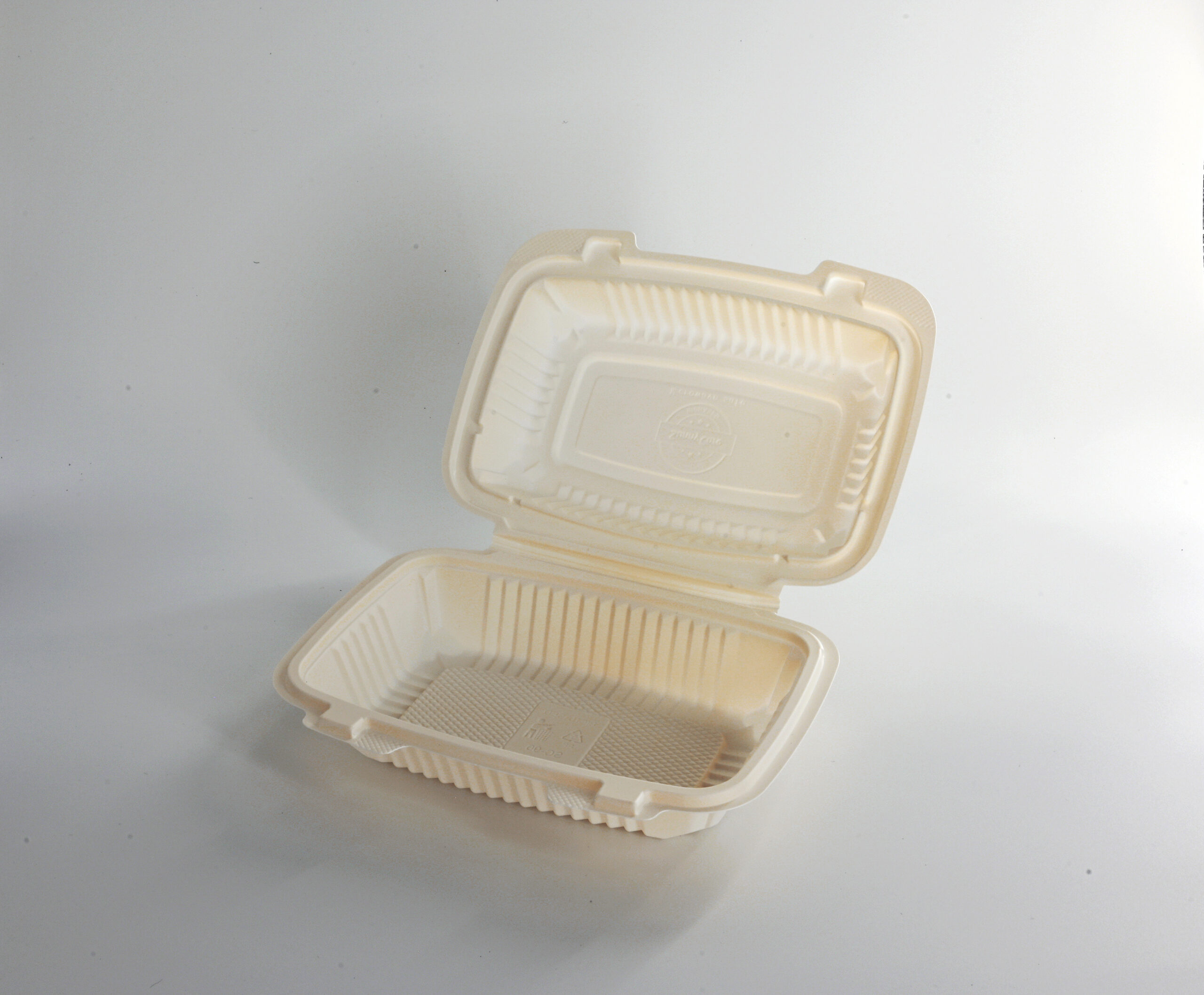 (BIO-D) Corn Starch Clamshell Container 1000ml, 200pcs/ctn - Image 4