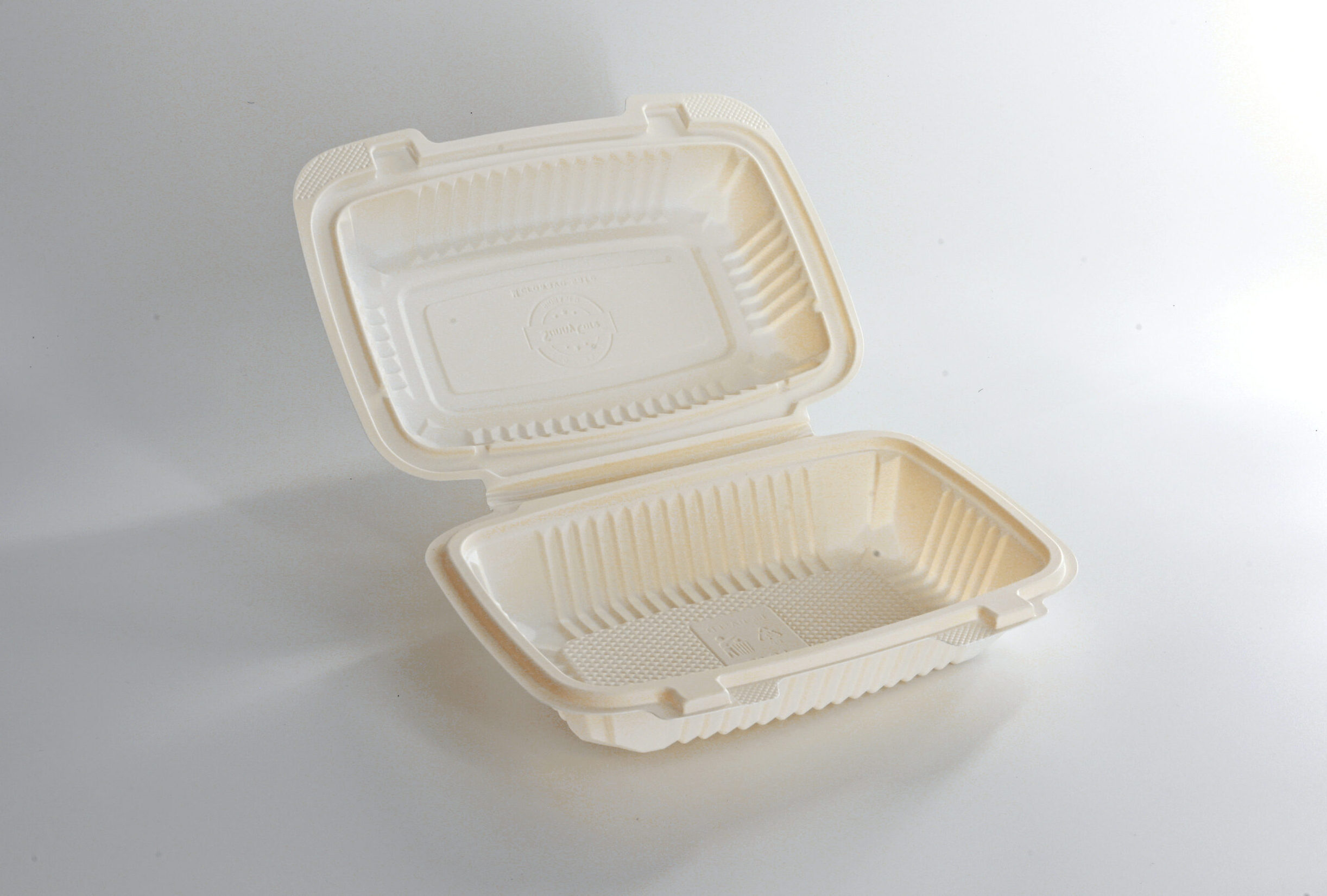 (BIO-D) Corn Starch Clamshell Container 1000ml, 200pcs/ctn - Image 5