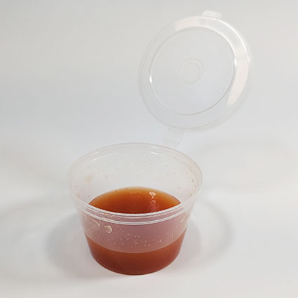 100ml (4oz) Sauce Cup with Lid Attached (500pcs) - Image 3