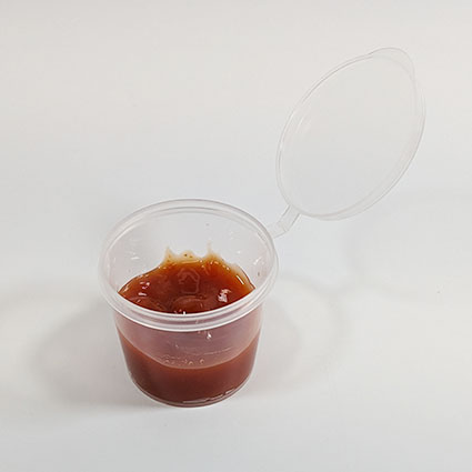 30ml (1oz) Sauce Cup with Lid Attached (1000 sets) - Image 3