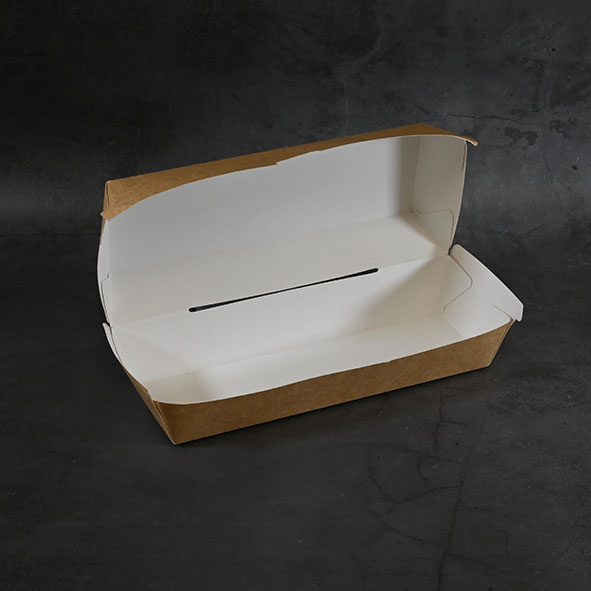 Disposable Kraft Hot Dog Box (400 sets) - Image 4