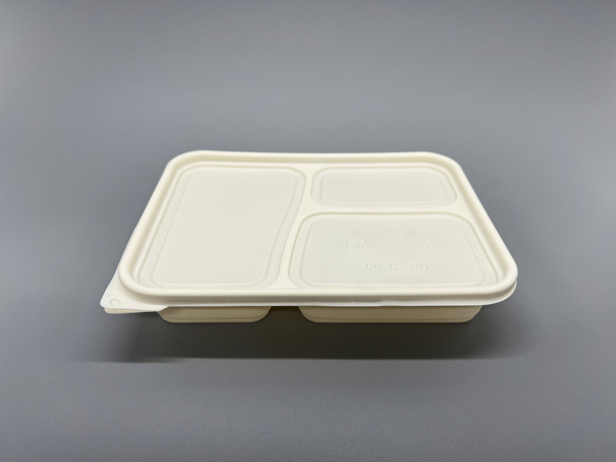 900ml 3 Compartment (Cornstarch) Food Container (160sets) - Image 3