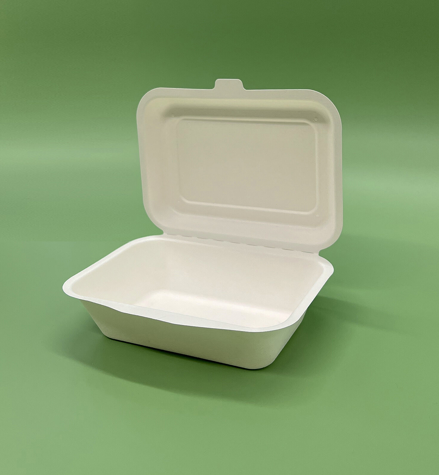 Bagasse Hinged Food Container 600ml 250/ctn - Image 3