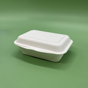 Bagasse Hinged Food Container 600ml 250/ctn